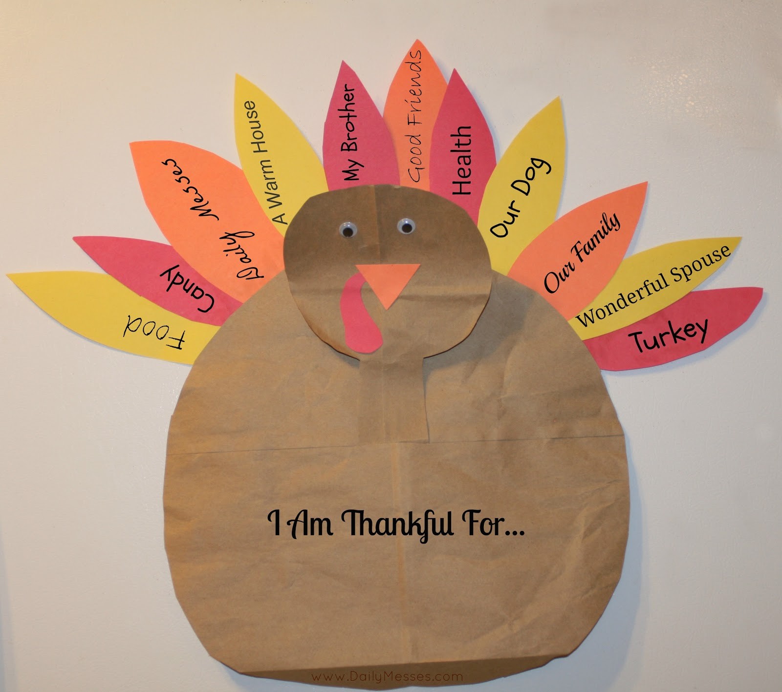 5 Recycled Thanksgiving Crafts For Kids Construction Paper Turkey Template