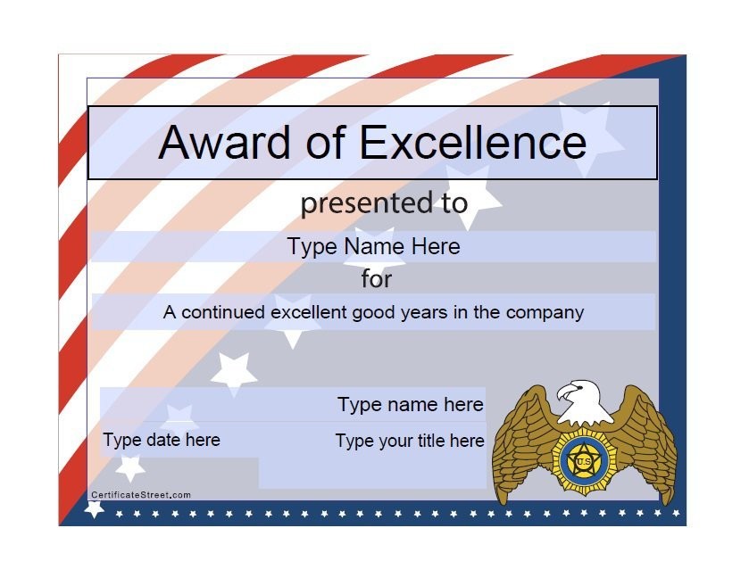 50 Free Amazing Award Certificate Templates Template Downloads Awesome