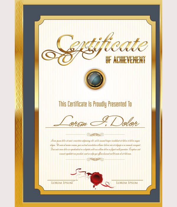 58 Printable Certificate Templates Free PSD AI Vector EPS Template