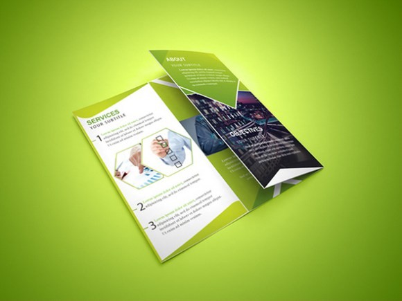 65 Print Ready Brochure Templates Free PSD InDesign AI Download 2 Fold Template Photoshop