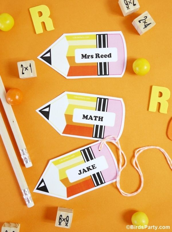 7 Back To School Name Tag Ideas RoomMomSpot Unique