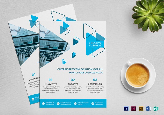 70 Best Free Flyer PSD Templates 2017 DesignMaz Creative Brochure Design Psd