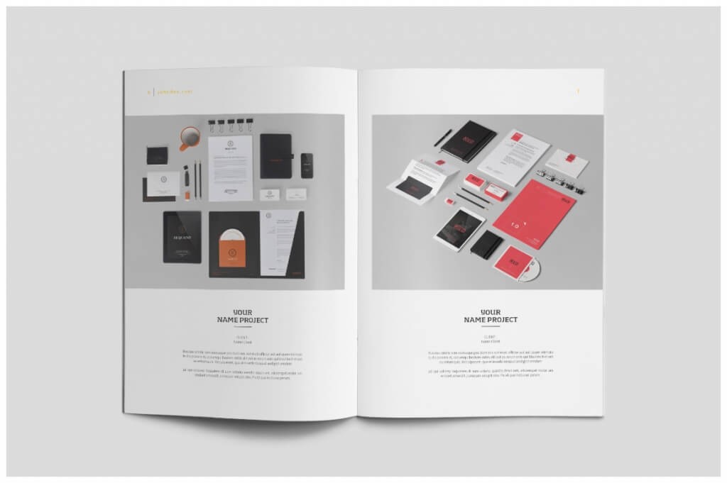 70 Modern Corporate Brochure Templates Design Shack Interior Samples