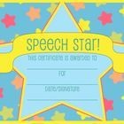 77 Best SLP Certificate Freebies Images On Pinterest Preschool Speech Template