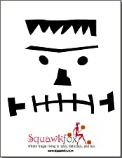8 Halloween Stencils For Scary Pumpkin Faces Squawkfox Frankenstein Carving Template