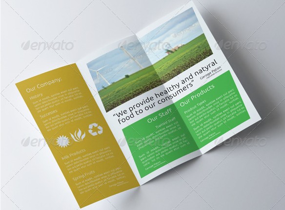 8 Wonderful Agriculture Brochure Templates For Designers Free