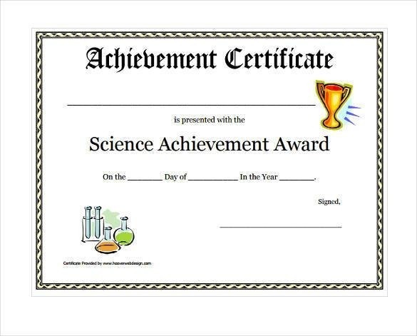 82 Free Printable Certificate Template Examples In Pdf Word With Science Certificates