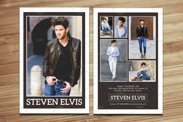 9 Comp Card Templates Free Sample Example Format Download Model Maker