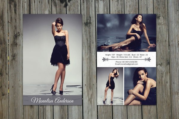 9 Comp Card Templates Free Sample Example Format Download Zed Template