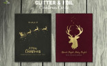 9 Hot Foil Christmas Cards PSD Card Templates Creative Market Psd