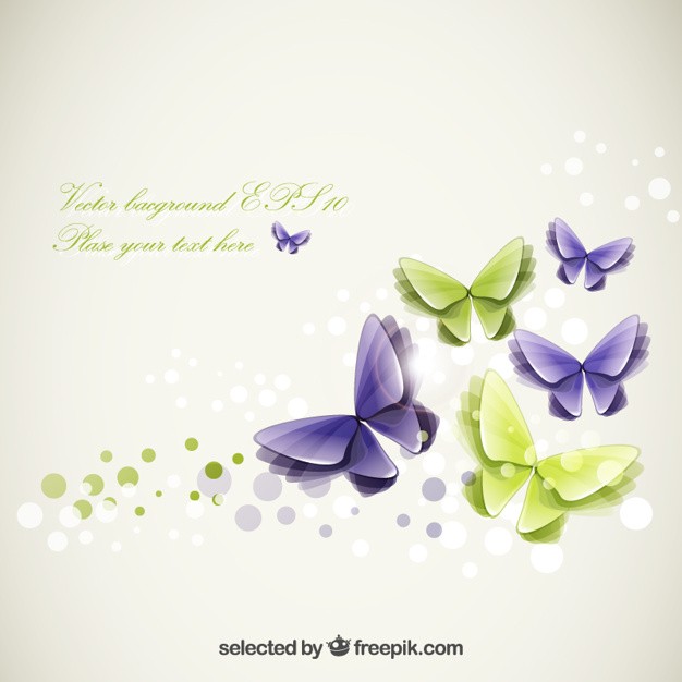 Abstract Butterflies Template Vector Free Download Butterfly Templates