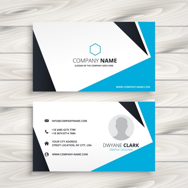 Abstract Modern Business Card Vector Free Download Template
