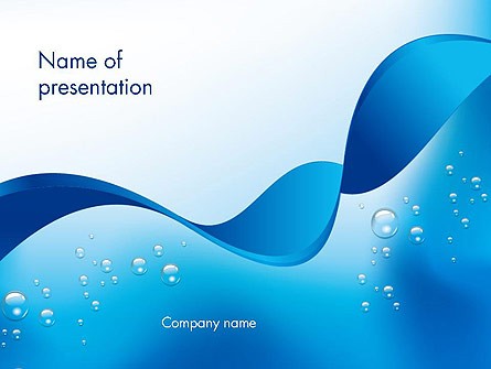 Abstract Sparkling Water PowerPoint Template Backgrounds 13460 Ppt