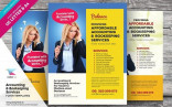 Accounting Bookkeeping Flyers Flyer Templates Creative Market Sample Brochures