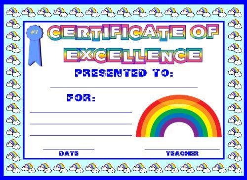 Achievement Award Certificates Classroom Ideas Pinterest Certificate Of For Kids