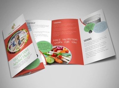 Advantage Nutrition Education Tri Fold Brochure Template