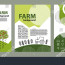 Agricultural Brochure Layout Design Geometrical Composition Stock Agriculture