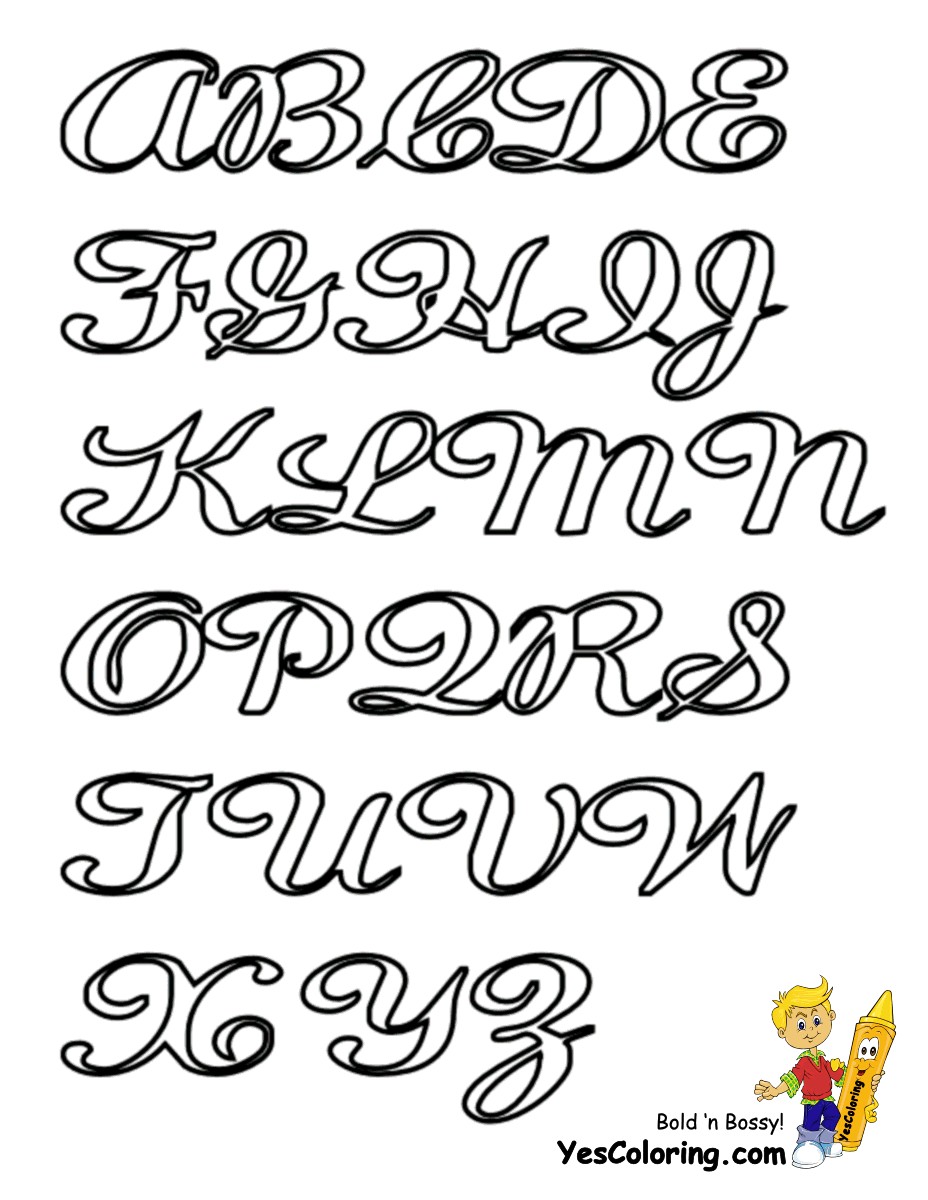 Alphabet Print Outs Cursive Alphabets Free Letters Numbers Letter Printouts