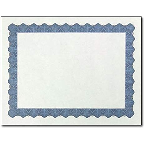 Amazon Com Metallic Border Parchment Certificate Paper 250 Printable