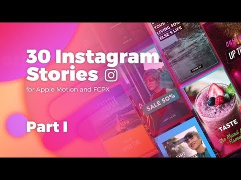 Apple Motion Template Instagram Stories For And FCPX Templates Sale
