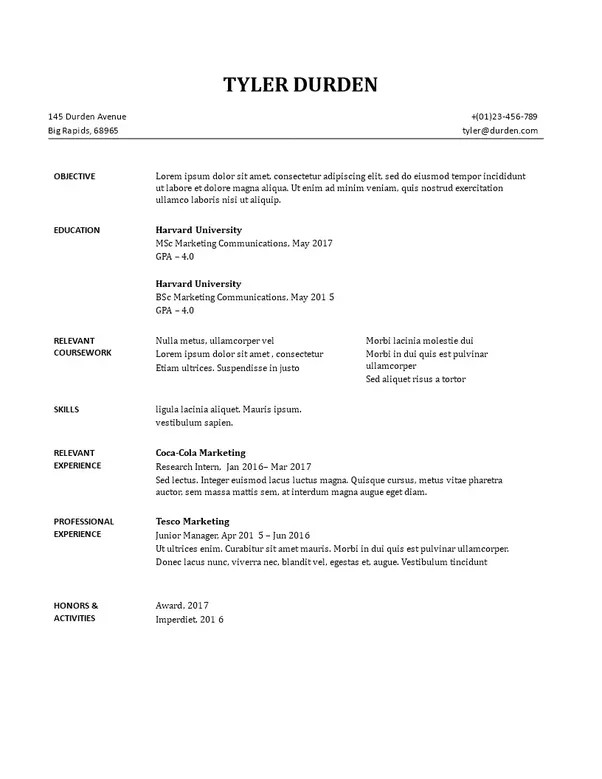 Are There Any Free Resume Templates Quora