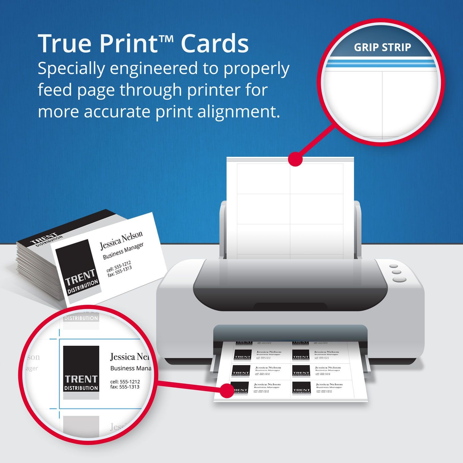 Avery 8873 Linen Texture True Print Business Cards Inkjet 2 X 3