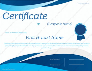 Award Certificate Template 144 Get Templates