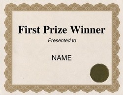 Awards Certificates Free Templates Clip Art Wording Geographics First Place Award Certificate