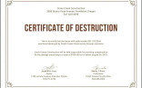 Awesome Great Certificate Data Destruction Template S Hard Drive Of