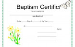 Baptism Certificate 4 Free Templates In PDF Word Excel Download Template