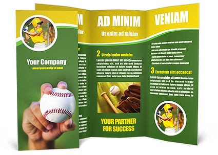 Baseball Brochure Template Design ID 0000000242 SmileTemplates