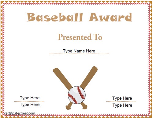 Baseball Certificate Template Flocker Info Free Printable Sports Certificates