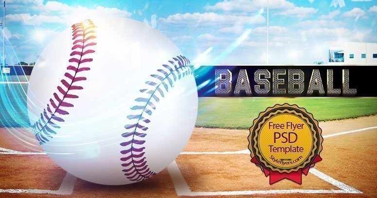 Baseball FREE PSD Flyer Template Free Download 18401 Styleflyers