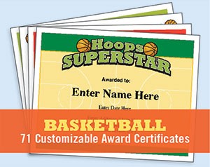 Basketball Certificate Templates Awards Sports Feel Good Stories Free Downloads
