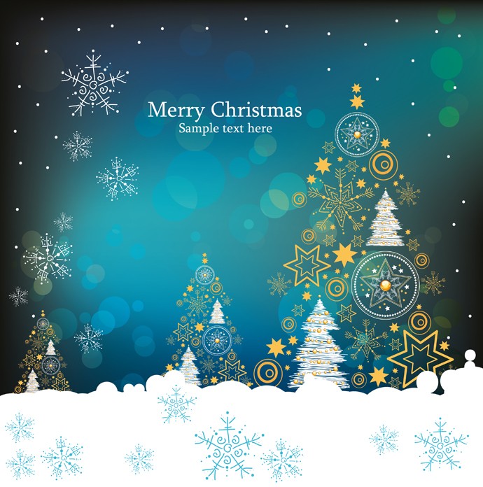 Beautiful Vector Art Christmas Card Bing Gallery Ai