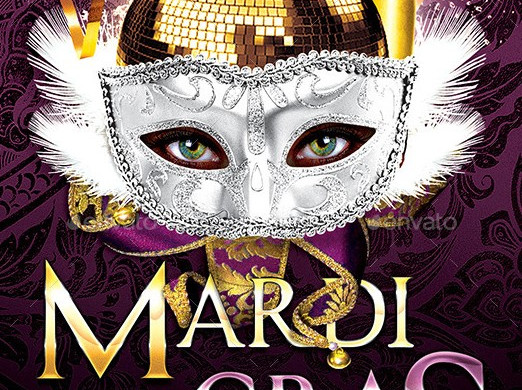 Best 20 Mardi Gras Party Flyer Templates PSD Free