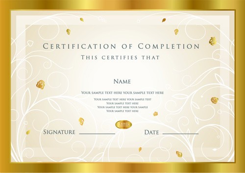 Best Certificates Design Vector Set 03 Free Download Certificate
