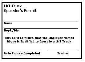 Free Forklift Certification Card Template Download Operator Carlynstudio Us