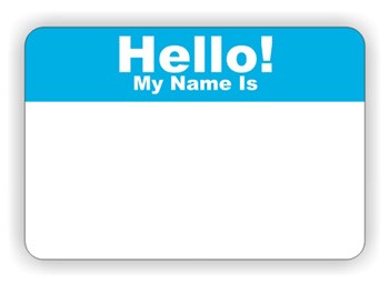 Best Photos Of Hello My Name Tag S Is Tags Nametag