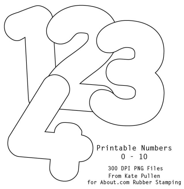 Best Photos Of Numbers Templates 0 9 Free Printable 10 Number