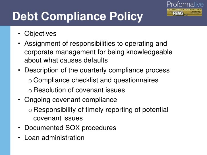 Best Practices In Debt Covenant Management Compliance