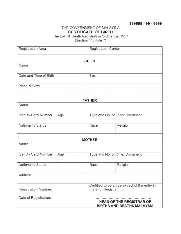 Birth Certificate Translated Certified Death Translation Template Free From English To Spanish