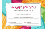 Birthday Gift Certificate Template Free Printables Pinterest Fake Voucher Maker