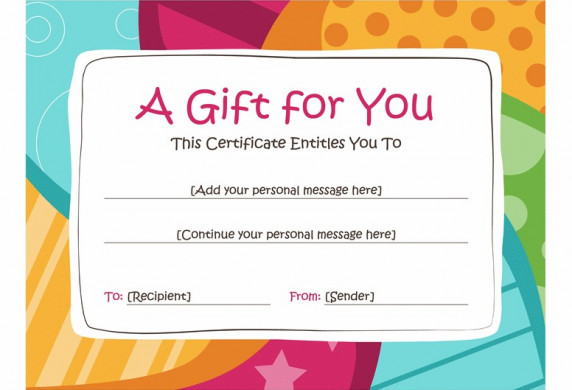 Birthday Gift Certificate Template Free Printables Pinterest Fake Voucher Maker