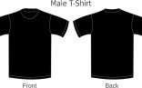 Black Shirt Template Clip Art At Clker Com Vector Online Front And Back