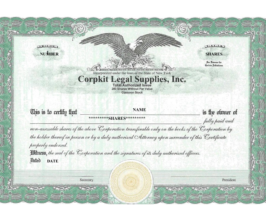 Blank Stock Certificate Template 40 Free Templates Corporate