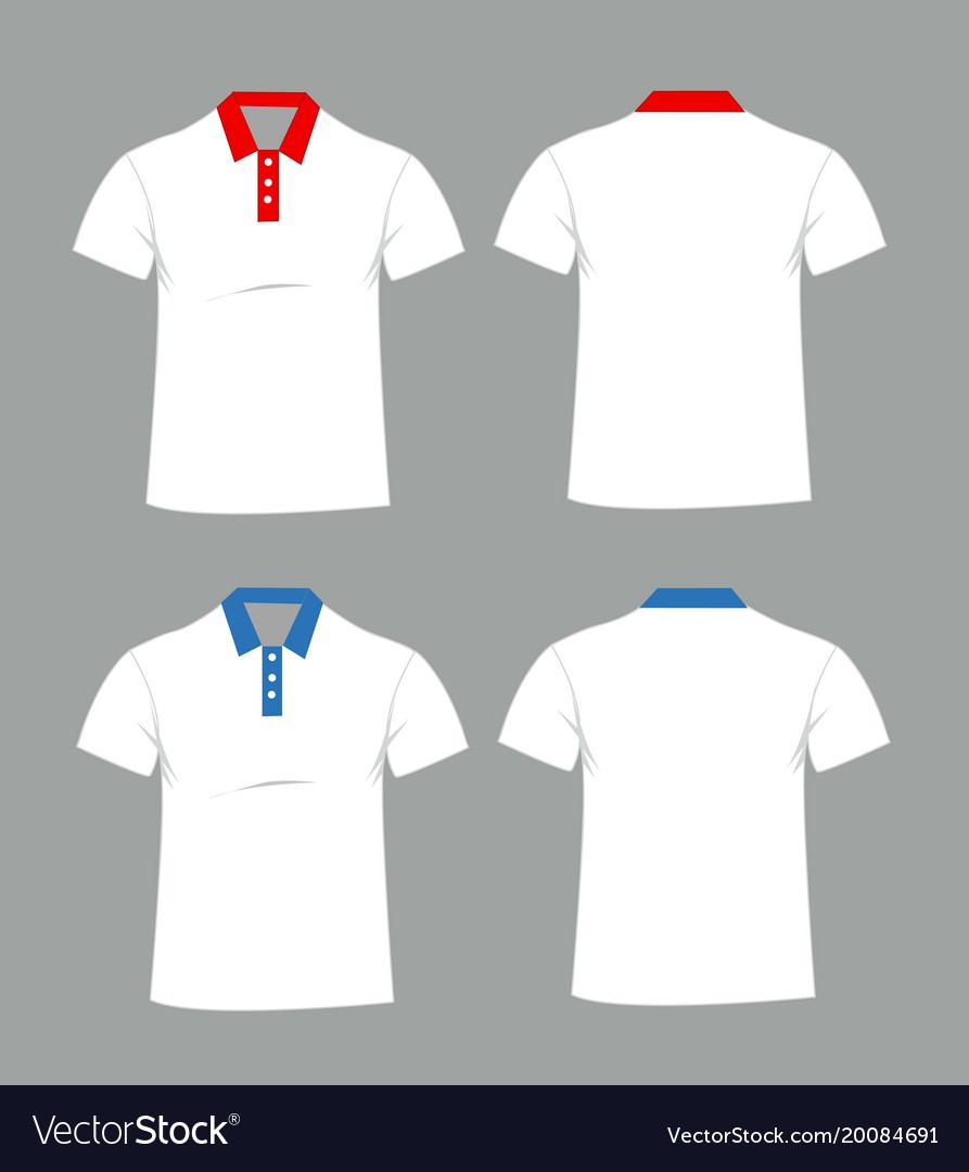 Blank T Shirt Template Front And Back Royalty Free Vector - carlynstudio.us