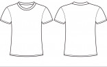 Blank Tee Shirt Template Com Front And Back