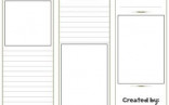 Blank Template Brochure Design Outline