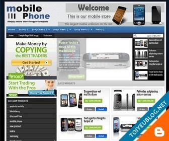 Blogger Mobile Phone Online Store Free Download Templates 2013